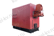 Промышленный котел твердотопливный с забрасывателем